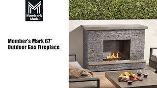 Members Mark 67quot Outdoor Gas Fireplace [upl. by Alema125]