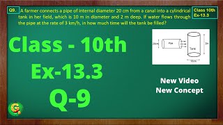 Ex 133 Q9 Class10  Surface Area And Volume  Class10 Math  Class10 Ex 133 Q9  Green Board [upl. by Dominica790]