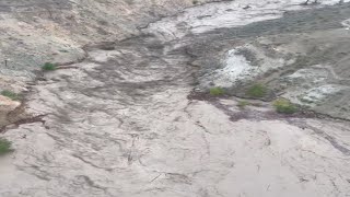 Chilcotin River now Nagwentled overflow  Aerial video Aug 5 2024 [upl. by Sierra]