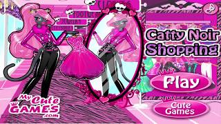 Catty Noir Shopping  Monster high games  Catty Noir Dress Up Game [upl. by Magen7]