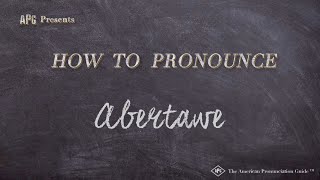 How to Pronounce Abertawe Real Life Examples [upl. by Yrreg]