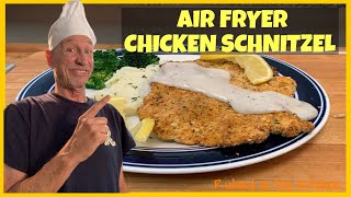 AIR FRYER CHICKEN SCHNITZEL  Richard in the kitchen [upl. by Neeroc89]