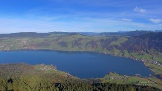 4K Autumn Lake Ägerisee Zug SWITZERLAND アルプス山脈 [upl. by Clerc93]