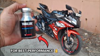 Yamalube PEA Carbon Cleaner  Best For Engine  R15 v2 Review 💯 HOW TO USE ⁉️ [upl. by Tegirb]