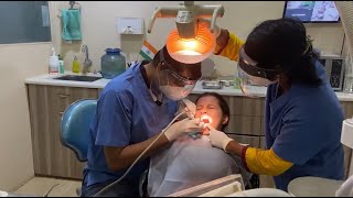 Painful Dental Drilling  Fililng  Dent Economy  Dentist  Dental [upl. by Gifferd]