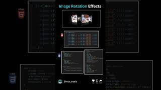 Image Rotation Effects  Html CSS Basic Project Challenge shorts viralshorts [upl. by Tanny51]