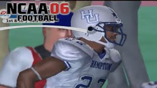 Hampton vs Howard 2005  NCAA Football 06 PS2 [upl. by Edgard]