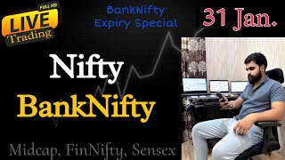 31 January Live Trading Nifty amp Bank Nifty options trading  Live trading today  Live bank nifty [upl. by Robbert]