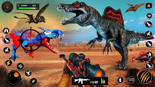 Dinosaur Hunter Shooting 3D Game  Dinosaur Game  Deadly Dinosaur zoo Game – Android Gameplay [upl. by Litt]