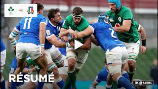 Résumé  Irlande  Italie  Tournoi des Six Nations [upl. by Onifur]