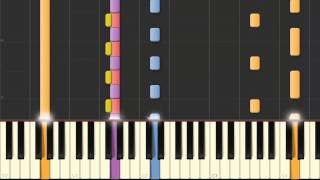 Klingon Theme From Star Trek Piano Tutorial Synthesia [upl. by Uhthna126]