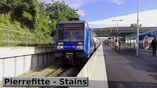 Pierrefitte  Stains  RER D  Paris  SNCF TGV Thalys  Z20500  TGV Duplex  BB22200 [upl. by Kynthia]