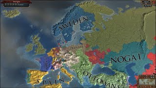 Europa Universalis 4 AI Timelapse  Superextended Timeline 14443500 [upl. by Shaddock]