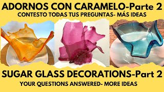 DECORACIONES DE CARAMELO SIN MAT DE SILICONA PARTE 2 [upl. by Nitsraek]