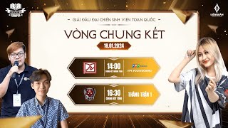 TRỰC TIẾP ĐH Công Nghệ TPHCM vs CĐ FPT Polytechnic TPHCM  VÒNG CK GIẢI ĐCSV TOÀN QUỐC 2024 [upl. by Perla]