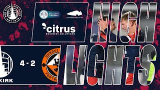 Falkirk 42 Dundee United  Highlights  SPFL Trust Trophy [upl. by Irahc]