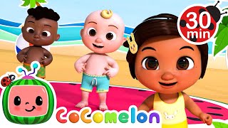 Belly Button Beach Song  Cocomelon and Little Angel Nursery Rhymes [upl. by Htenaj610]