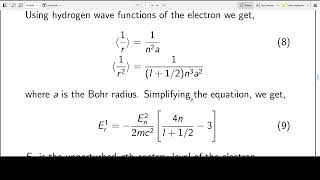 Fine structure of Hydrogen spectrum [upl. by Zenobia]