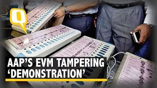 The Quint  Watch AAP ‘Demonstrates’ How to Hack an EVM in Delhi Assembly [upl. by Sanferd]