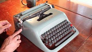 1950s Olivetti Lettera Studio 44 Portable Cursive Typewriter [upl. by Rennerb]