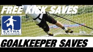 GOALKEEPER SAVES UNBELIEVABLE FREE KICKS  TEAM TRAINING FREEKICKS  extratraining [upl. by Metts]