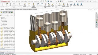 Solidworks tutorial Design and Assembly of Engine [upl. by Derwin]