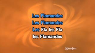 Karaoké Les flamandes  Jacques Brel [upl. by Eirbua]