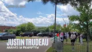 Justin Trudeau Arrives in Brampton to a Warm Welcome  August 10 2024 [upl. by Mordy]