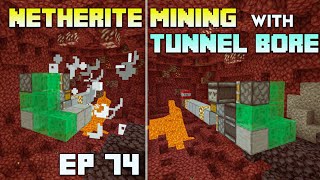 Ancient Debris Mining with Automatic TNT MachineTunnel Bore💣 BOT Survival Series Episode 74 [upl. by Oileduab]