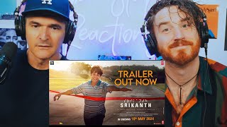 SRIKANTH Official Trailer RAJKUMMAR RAO  JYOTIKA ALAYA  REACTION [upl. by Oaoj]