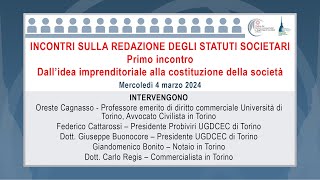 Incontri sulla redazione degli statuti societari  primo incontro [upl. by Drue]