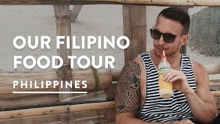 PHILIPPINES FOOD TOUR DIY  BORACAY MUST EATS  Philippines Travel Vlog 100 2017 [upl. by Guarino]