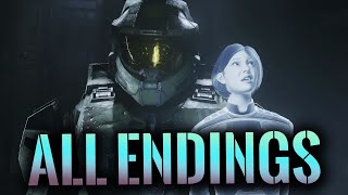 Halo Infinite  ALL ENDINGS  SECRET POST CREDIT ENDING [upl. by Killen]