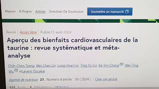 Histoire de la taurine un neurotoxique mortel devient un acide aminé prolongévité [upl. by Yanetruoc]