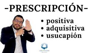 Prescripción positiva adquisitiva y usucapión  Díaz Aguirre Abogados [upl. by Aristotle]