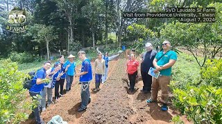 Students educators from Providence University in Taiwan visit the SVD Farm [upl. by Anidene]