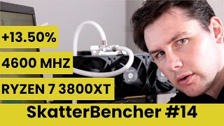 Ryzen 7 3800XT Overclocked to 4600 MHz with ROG Crosshair VIII  SkatterBencher 14 [upl. by Alexia]