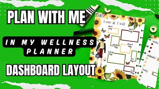 Plan With me Wellness Planner Dashboard Layout [upl. by Nixon]