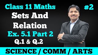 Sets and Relation Ex51 Part 2  Class 11 Maths  Maharashtra Board  Dinesh Sir [upl. by Anne]