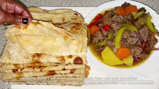 Sabaayad Hada Qas Hada Dub Iyo Suqaar aan Caadi ahayn🤤best ways to make chapati By Adar Cooking [upl. by Tihor]