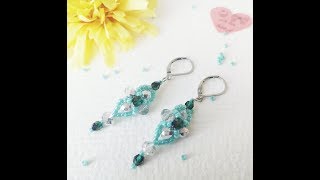 ★Beadspl★ Tutorial Kolczyki [upl. by Nref]