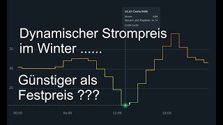 Dynamischer Strompreis im Winter mit Wärmepumpe im Vergleich mit den aktuellen Festpreisen [upl. by Anilyx135]