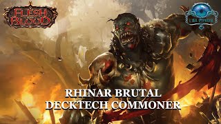 Flesh and Blood  Express Decktech  LE DECK RHINAR EN COLERE [upl. by Aubrey]