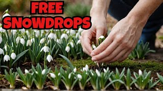 The EASIEST way to propagate SNOWDROPS for FREE [upl. by Josy]