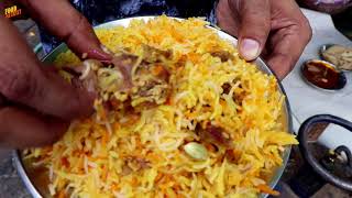 IdreesIdris Mutton Biryani  Lucknow Food Tour For Meat Lovers  Street Food India [upl. by Aerda]