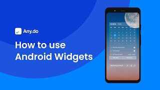 How to install and use Anydo widgets  Android  Anydo [upl. by Pen]