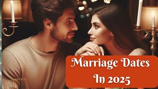 2025 Vivah Marriage Muhurat Dates  Auspicious Hindu Marriage 2025  2025 Hindu Marriage Calendar [upl. by Feinleib615]