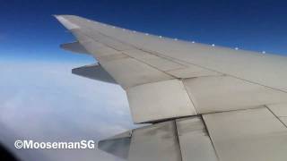 ✈ Boeing 777 Wing Flex Inflight Turbulence [upl. by Pris]