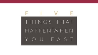 Five Things that Happen when You Fast  Jentezen Franklin [upl. by Anrim950]