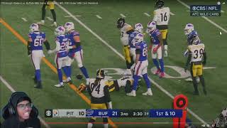 Will4k Reacts to Pittsburgh Steelers vs Buffalo Bills Game Highlights  NFL 2023 Wild Card Weekend [upl. by Madelle]